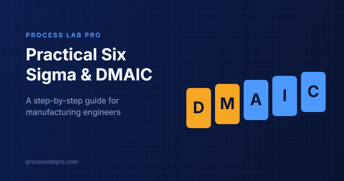 Practical Six Sigma & DMAIC Framework: A Step-by-Step Guide for Manufacturing Engineers