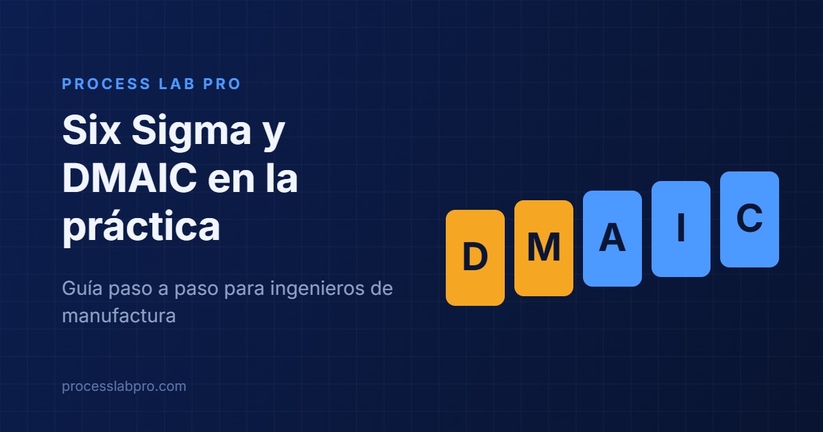 Six Sigma y DMAIC en la práctica - Guía paso a paso para ingenieros de manufactura