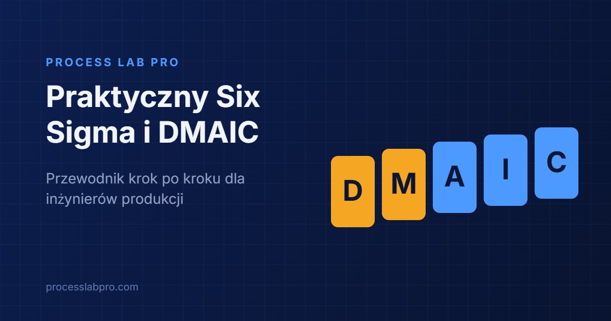 Praktyczny Six Sigma i DMAIC - Przewodnik krok po kroku dla inżynierów produkcji