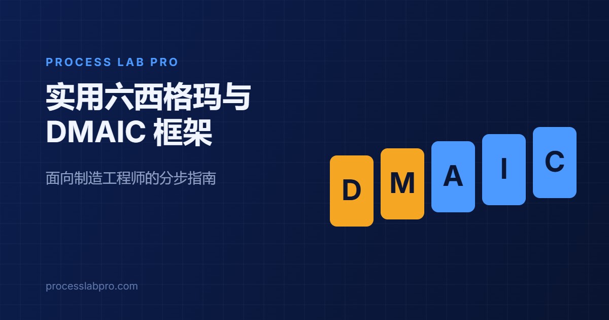 实用六西格玛与 DMAIC 框架 - 面向制造工程师的分步指南